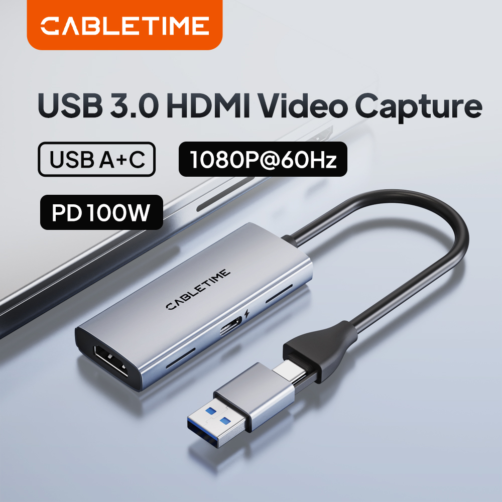 Usb C To Hdmi - CABLETIME USB 3.0 Scheda di acquisizione