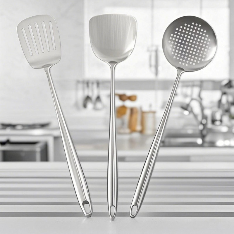 Hi Tech Kitchen Accessories - Spatola per wok in acciaio inox